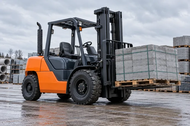 Generic diesel forklift category illustration
