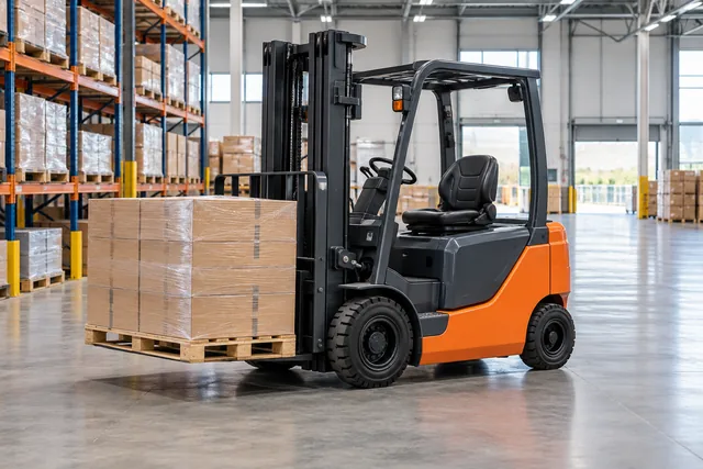 Generic electric counterbalance forklift category illustration