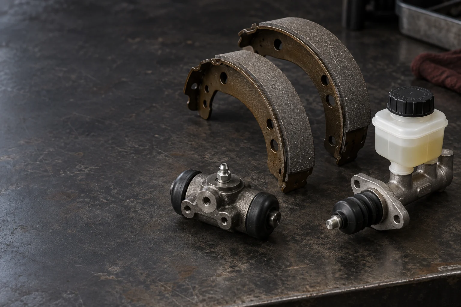 Brake assemblies, pedals & related parts category illustration