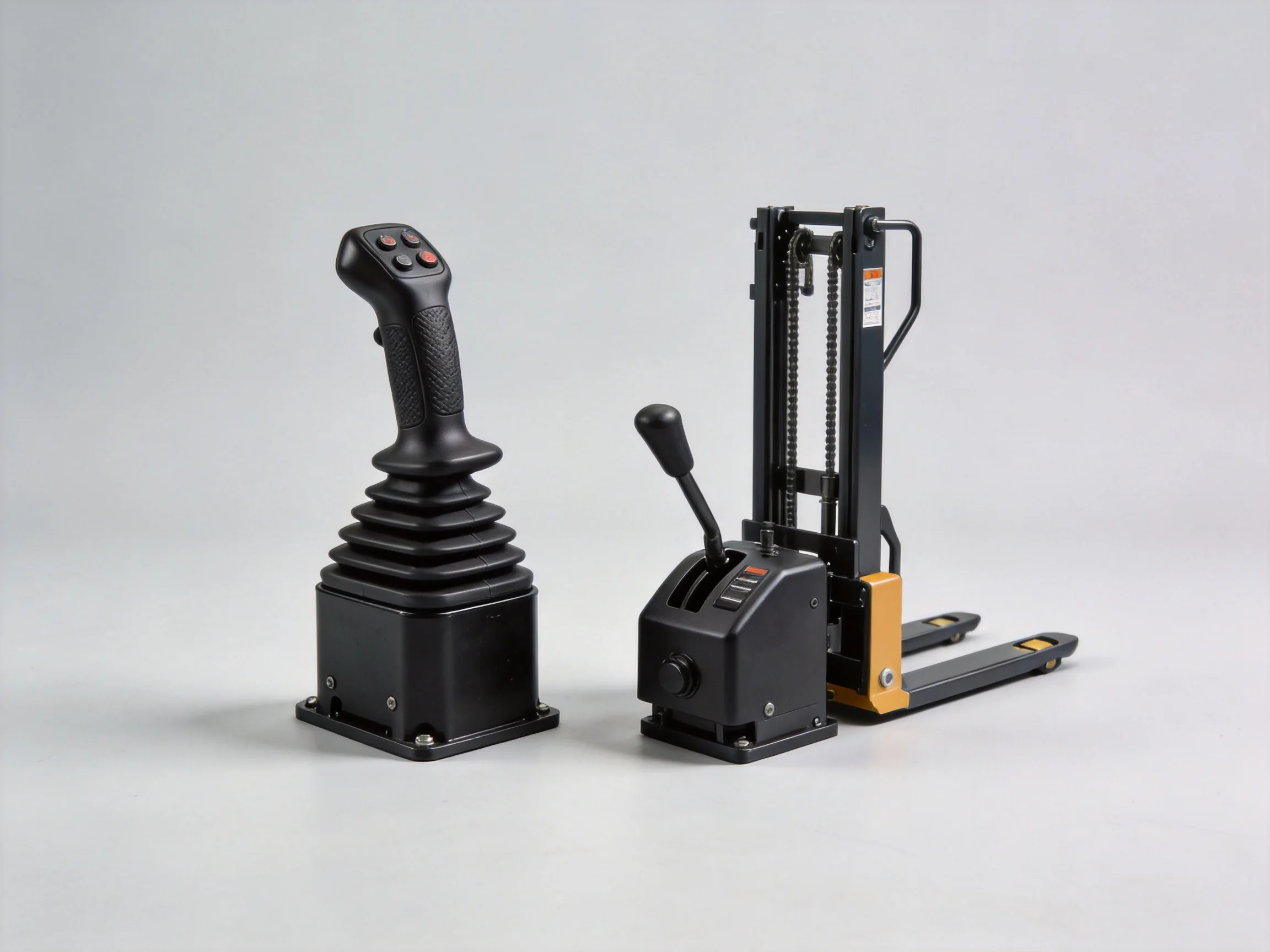 Forklift joystick and control lever