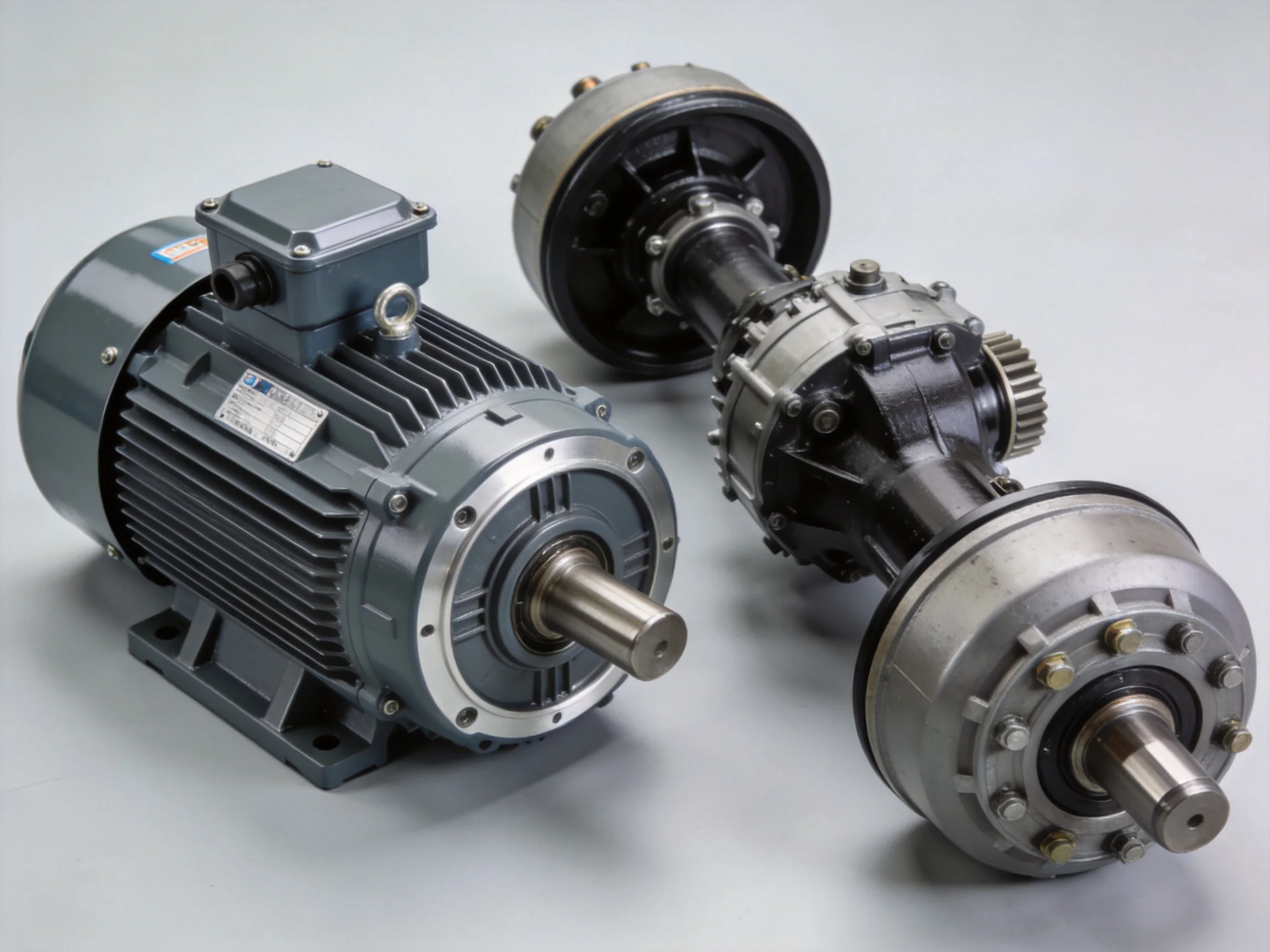 Forklift drive motor and axle