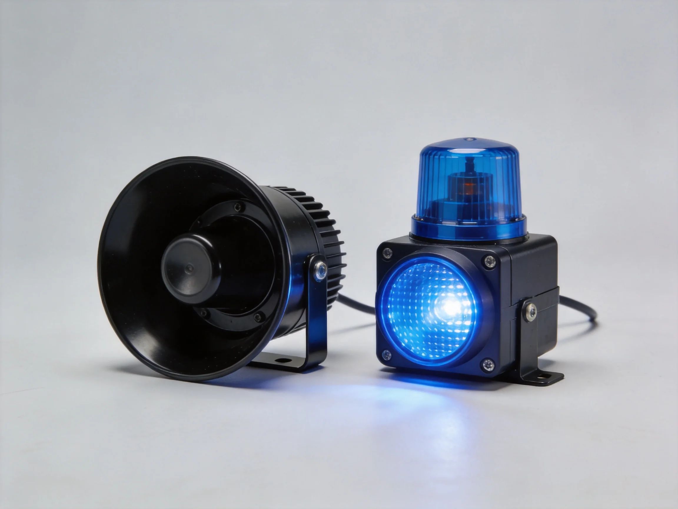 Forklift reverse alarm and safety light