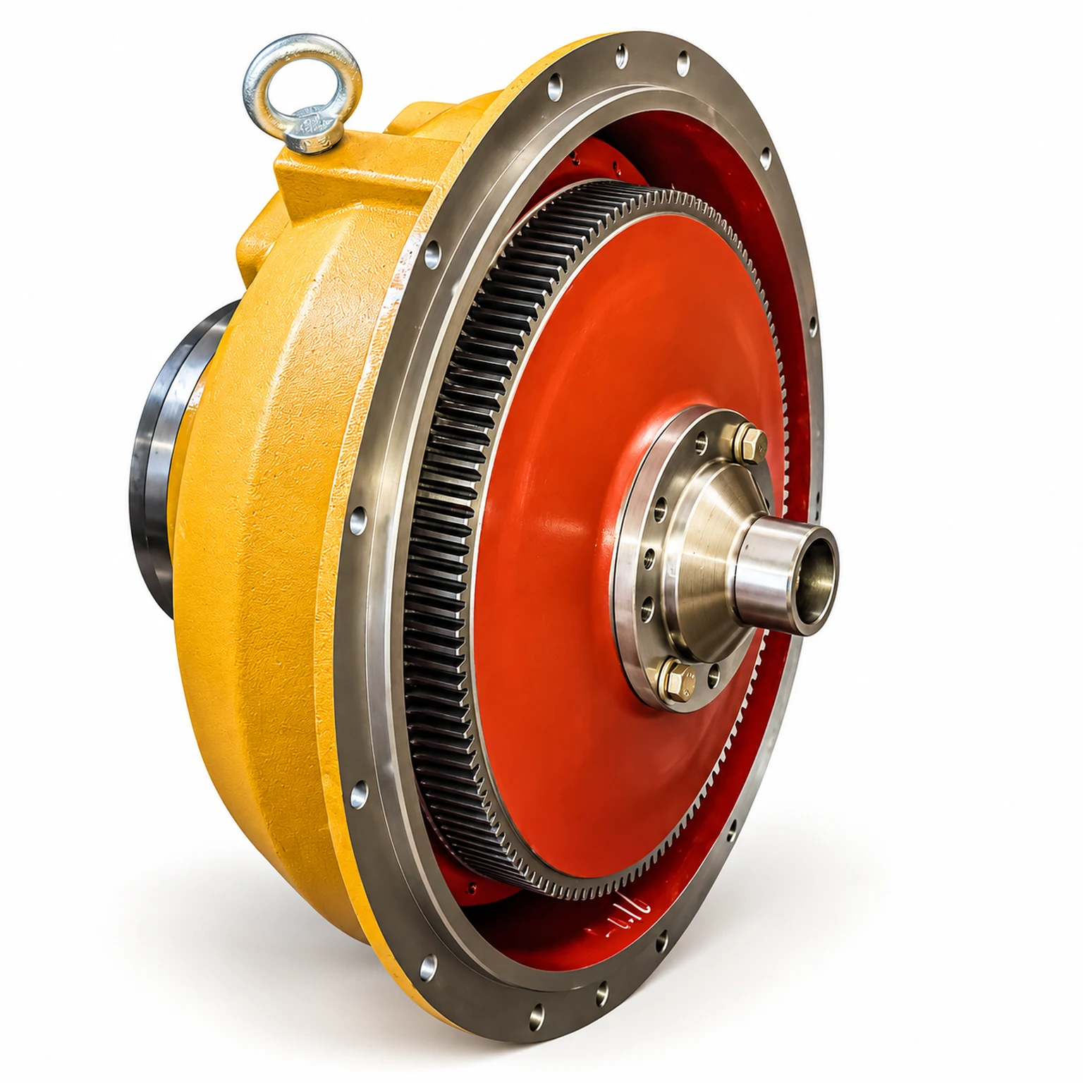 Reference-based illustration of Haiyutong YJ380 (TY165) torque-converter assembly
