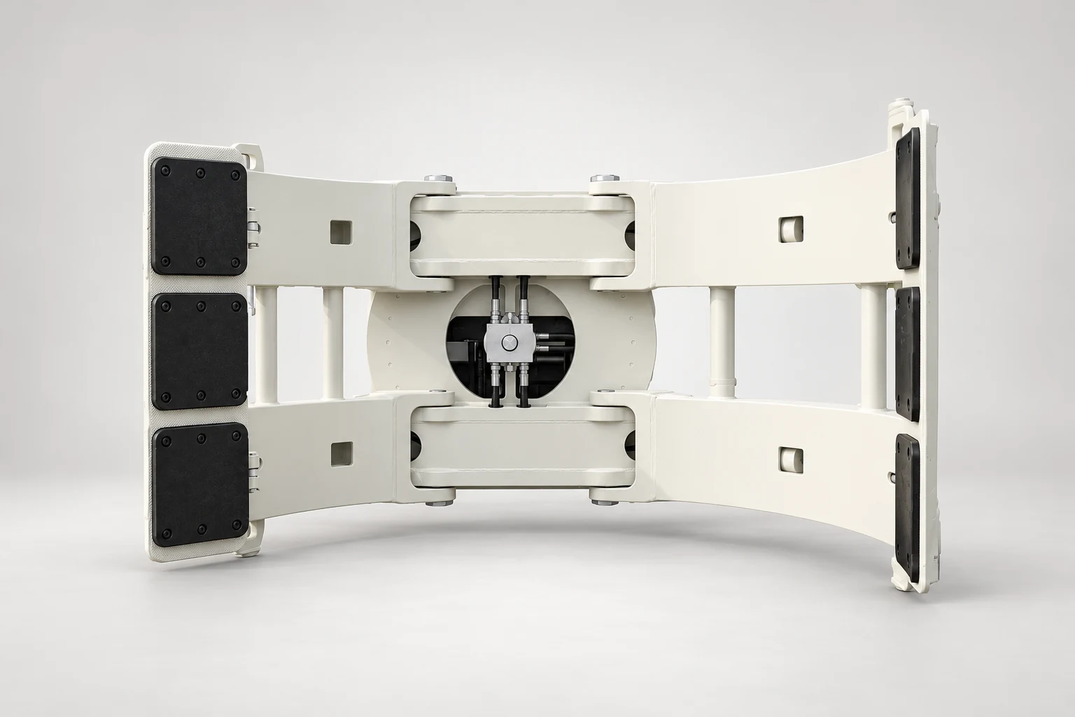 Source-based industrial product illustration of supplier-listed Liandong paper-roll clamp