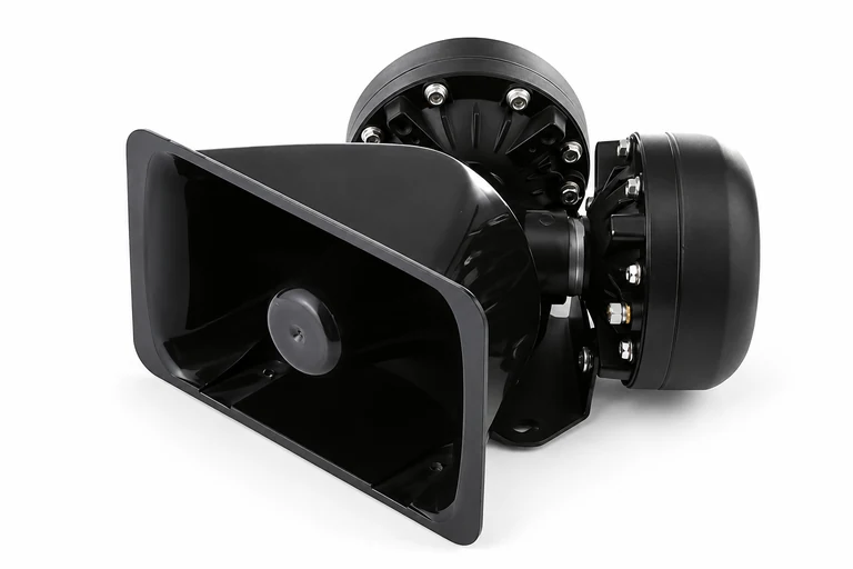 Product presentation based on NOVA imagery: NOVA NV-SP200-5 siren-speaker reference