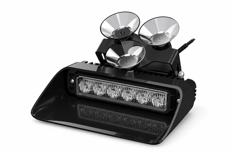 Product presentation based on NOVA imagery: NOVA DN6 suction-mounted dash light