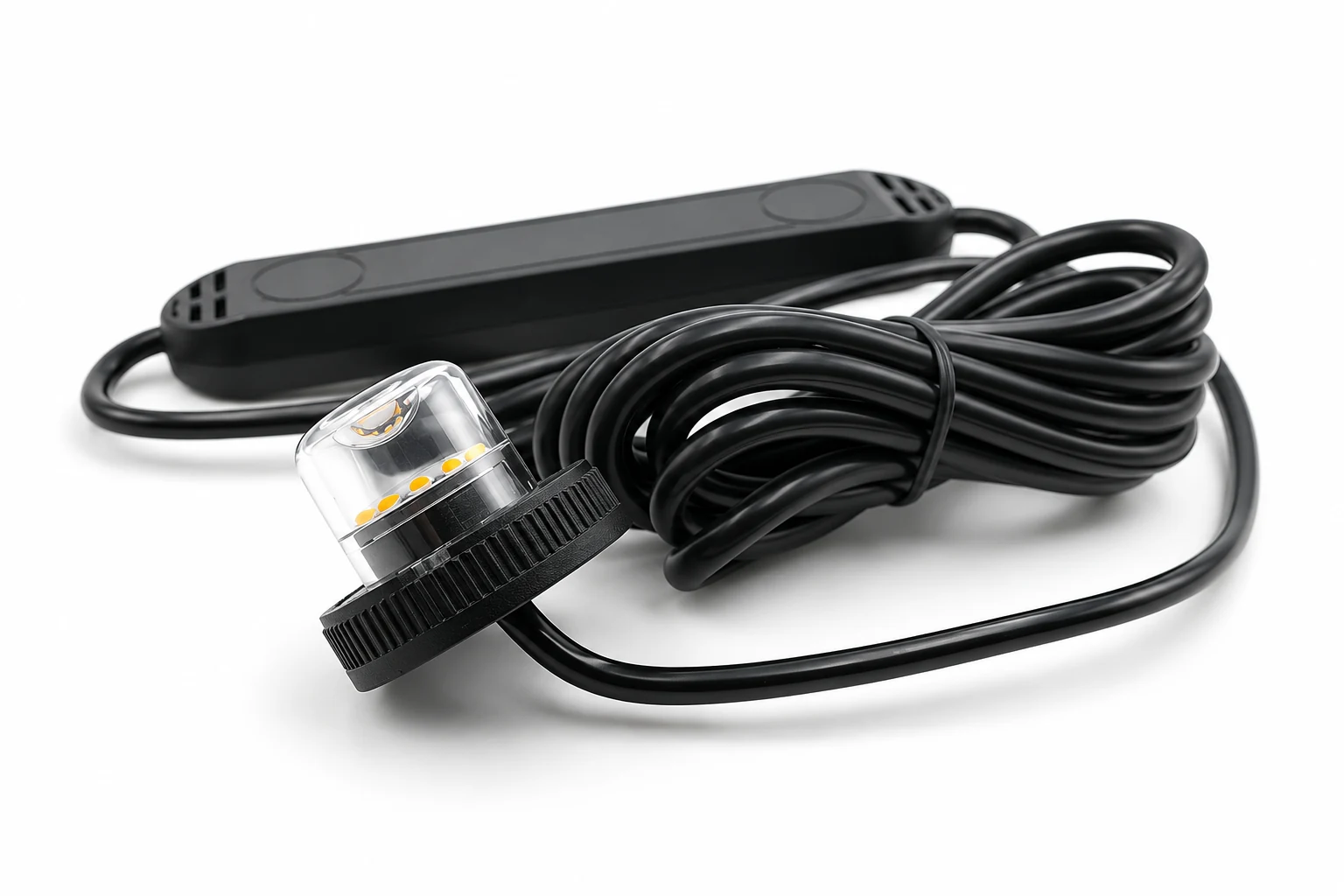 Product presentation based on NOVA imagery: NOVA H12 12V hideaway strobe light