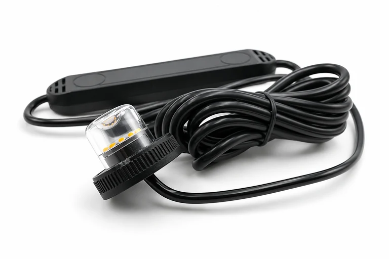Product presentation based on NOVA imagery: NOVA H12 12V hideaway strobe light