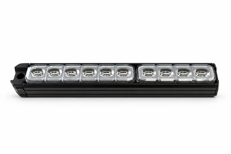 Product presentation based on NOVA imagery: NOVA TN6 silicone-lens warning light