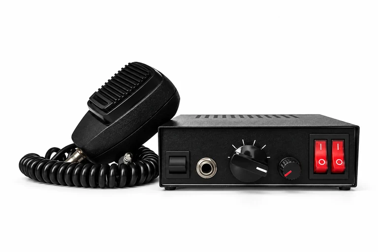 Product presentation based on NOVA imagery: NOVA NV-SR100VD siren amplifier family