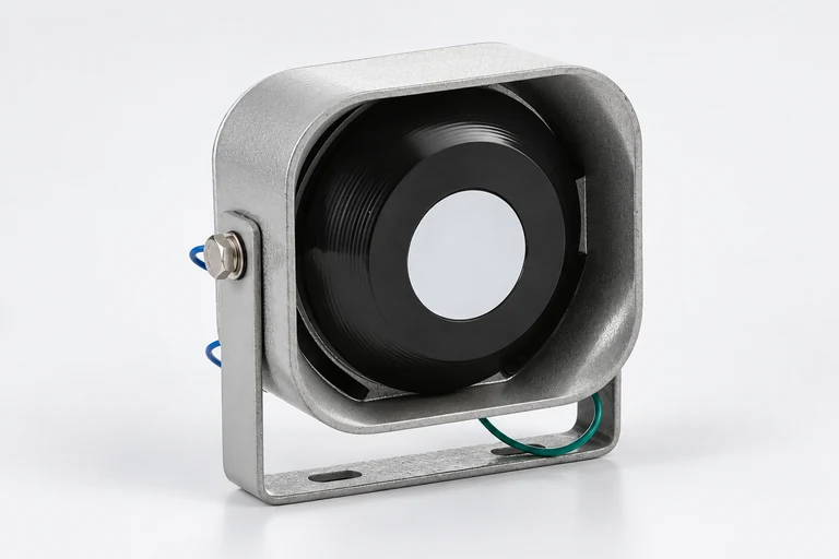 Product presentation based on NOVA imagery: NOVA NV-SP100-2 square horn speaker