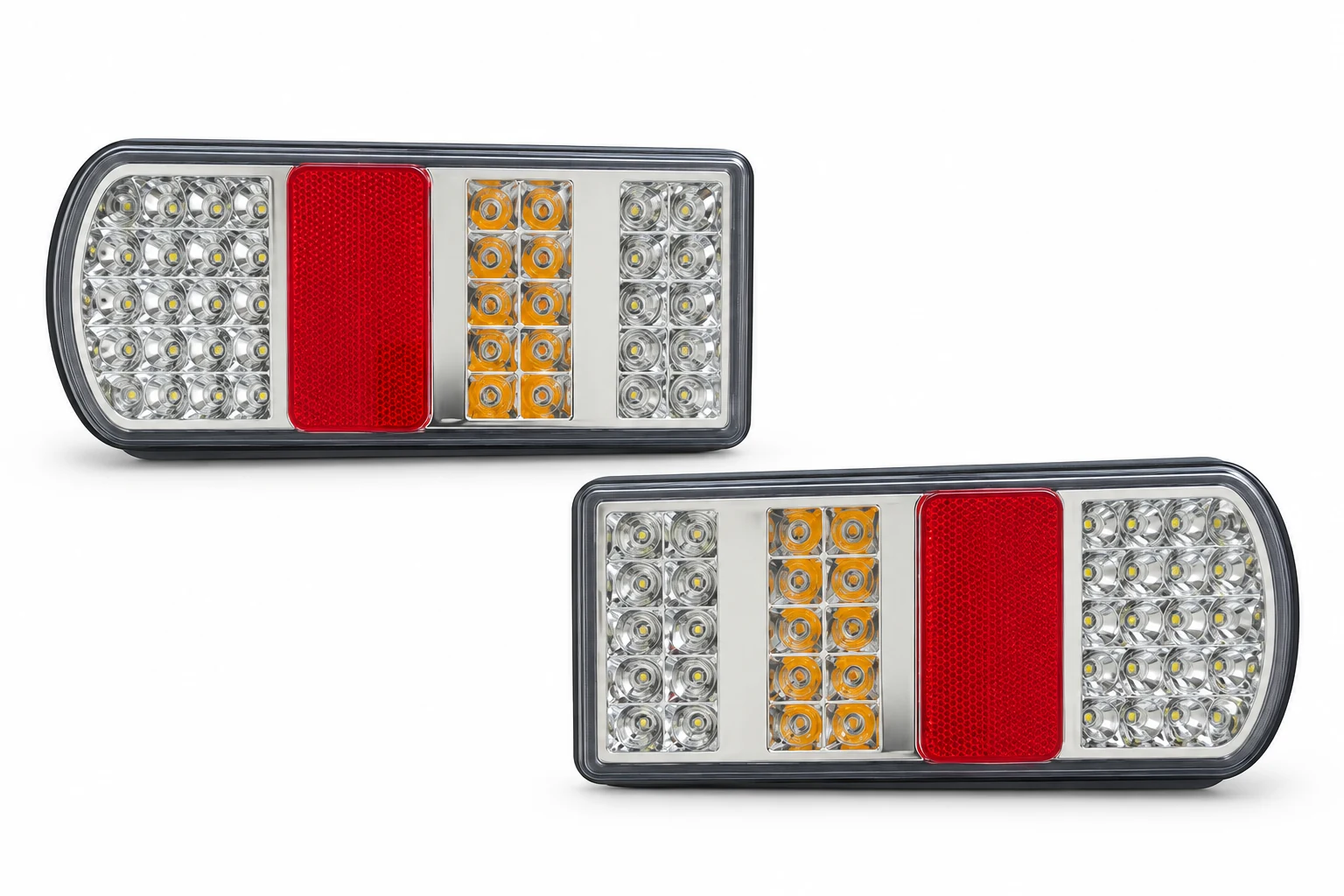 Product presentation based on NOVA imagery: NOVA NS-TL004 clear-lens rear combination lamp