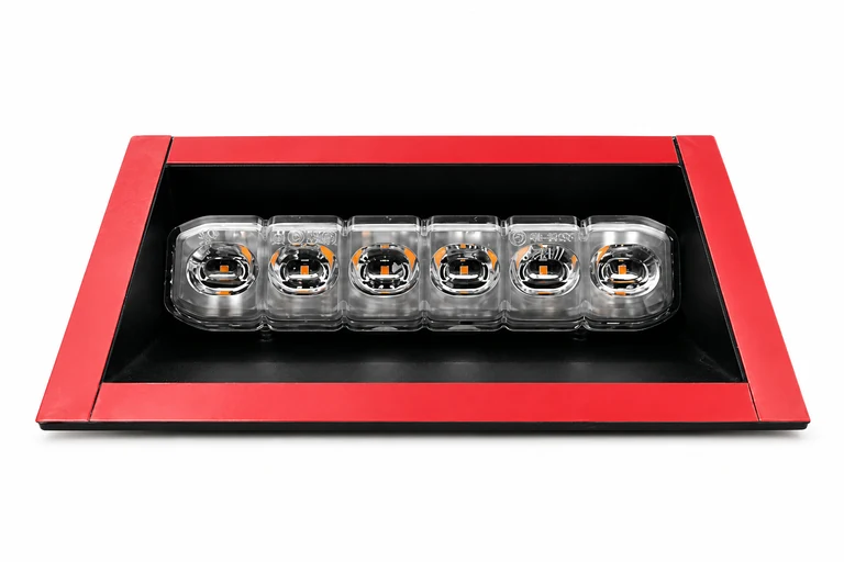 Product presentation based on NOVA imagery: NOVA DF6 interior visor and dash light