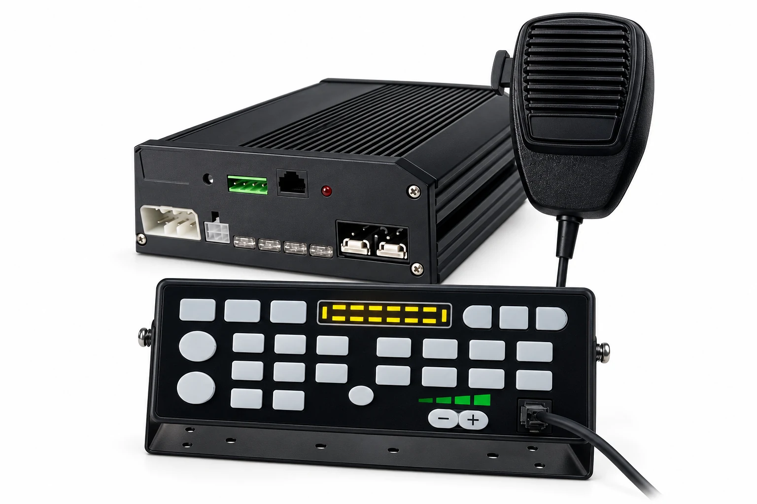 Product presentation based on NOVA imagery: NOVA NV-SR100CD siren-control reference