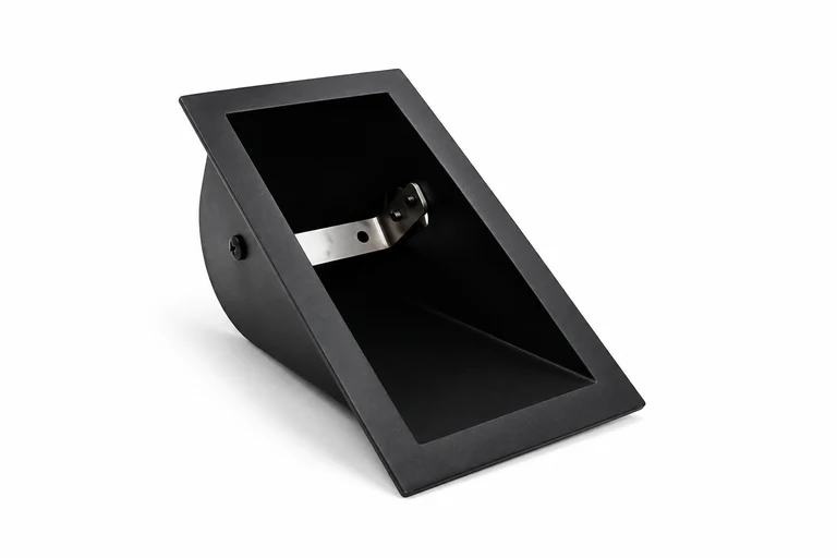 Black recessed trim and internal mounting strap depicted by the AC-WP source; complete lamp not shown