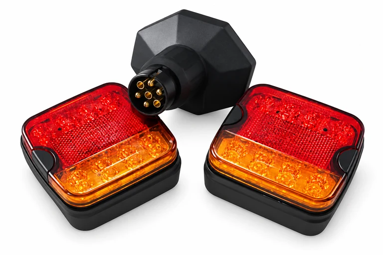 Product presentation based on NOVA imagery: NOVA NS-WT01 magnetic wireless trailer-light kit