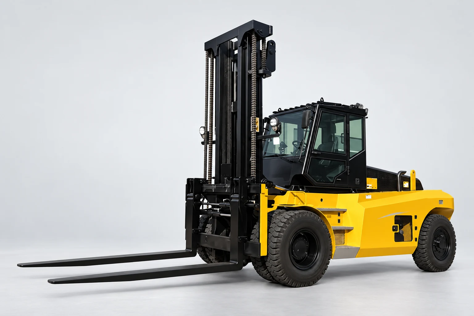 Reference-based illustration of SOCMA HNF160 16-ton forklift: version clarification