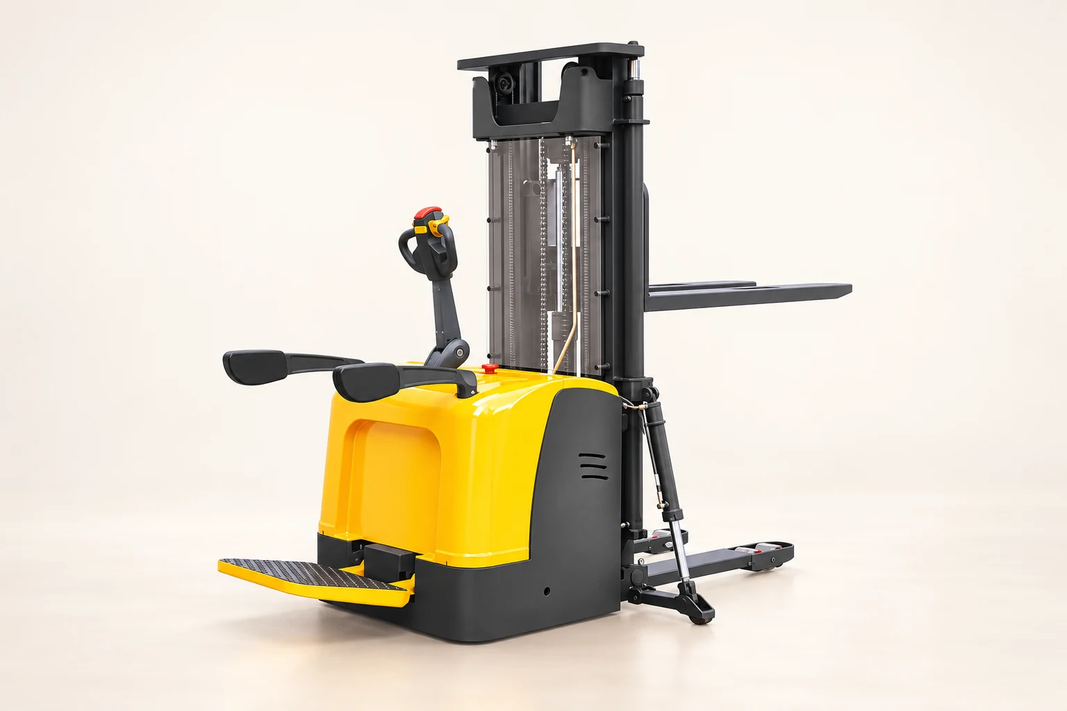 Source-based presentation of CDD20K stand-on electric stacker